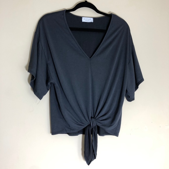 lavender field Tops - Lavender Fields  Knot Blouse Shirt